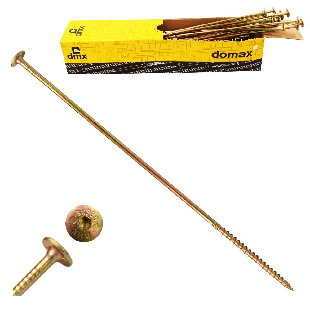 Wkręty Ciesielskie Do Drewna Talerzowe 8X380 Torx