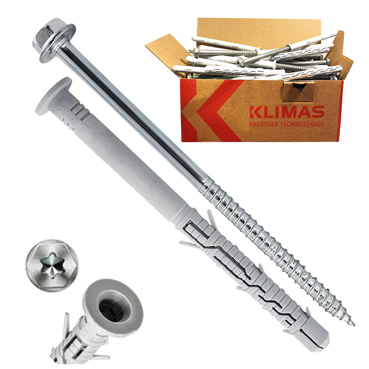 Kołek Rozporowy Ramowy Kps-fast 8x120 Kołki 10szt