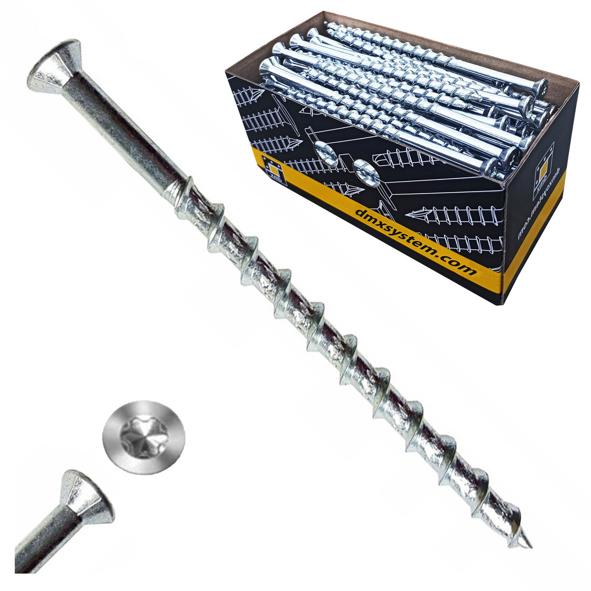 Wkręty Do Gazobetonu 8X160 Torx Łeb Stożkowy 50Szt