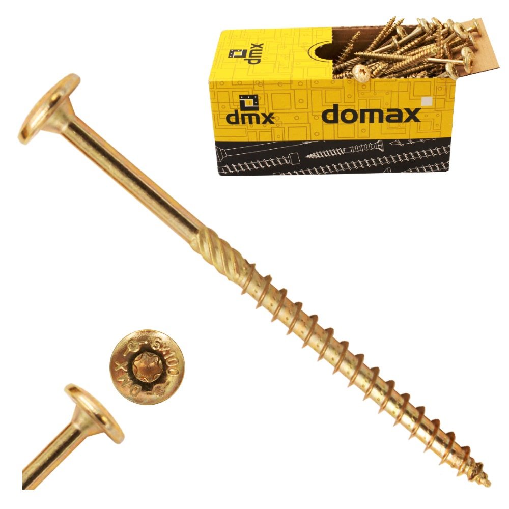 Wkręty Ciesielskie Do Drewna Talerzowe 6X180 Torx