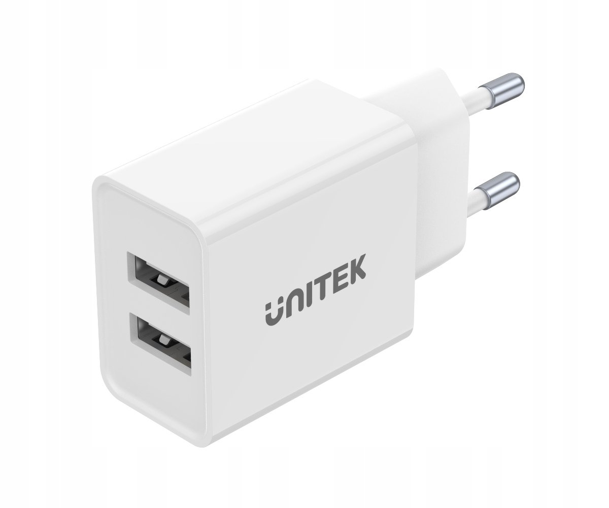 Unitek ŁADOWARKA 2X USB-A 12W BIAŁA P1113A-EU