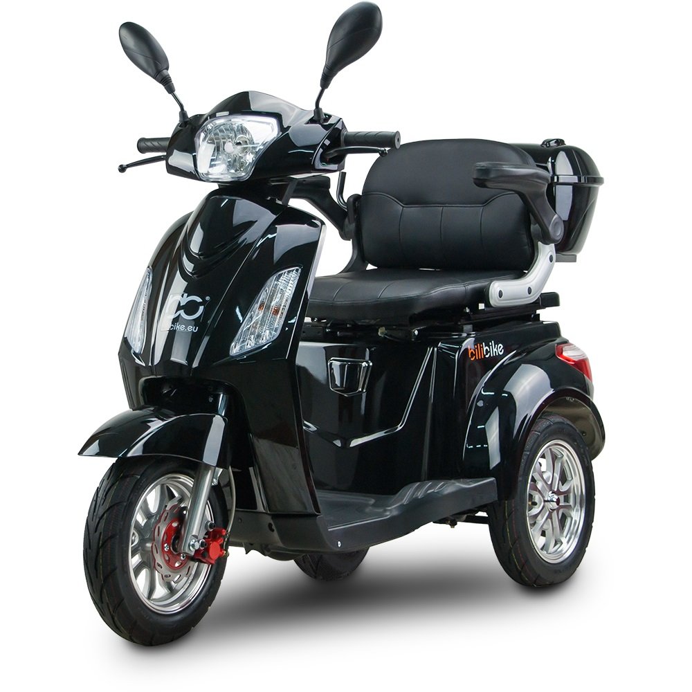 Skuter elektryczny, pojazd dla seniora BILI BIKE SHINO G2 20Ah LIT czarny