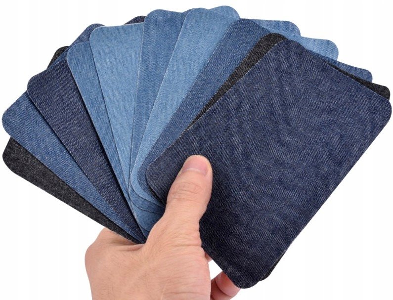Duży Zestaw 10 Szt Łatki Jeans Spodnie Termo Łata
