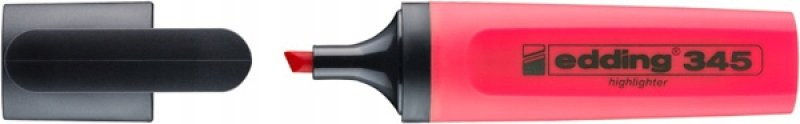 Edding Textmarker edding edding 345 Highlighter, wielokrotnego napełniania, czerwony e-  345