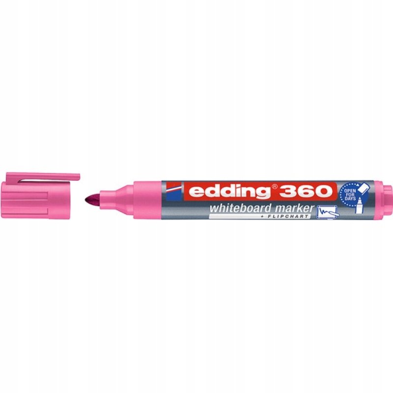 Marker do tablic e-360 1,5-3mm różowy 10szt