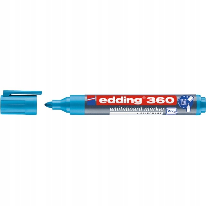 Marker do tablic e-360 1,5-3mm błękitny 10szt