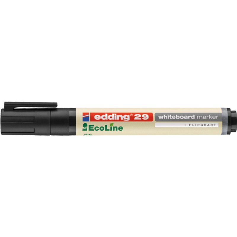 Edding Whiteboard Marker 29 EcoLine, wielokrotnego napełniania, 1  5 MM, w kolorze czarnym 4-29001