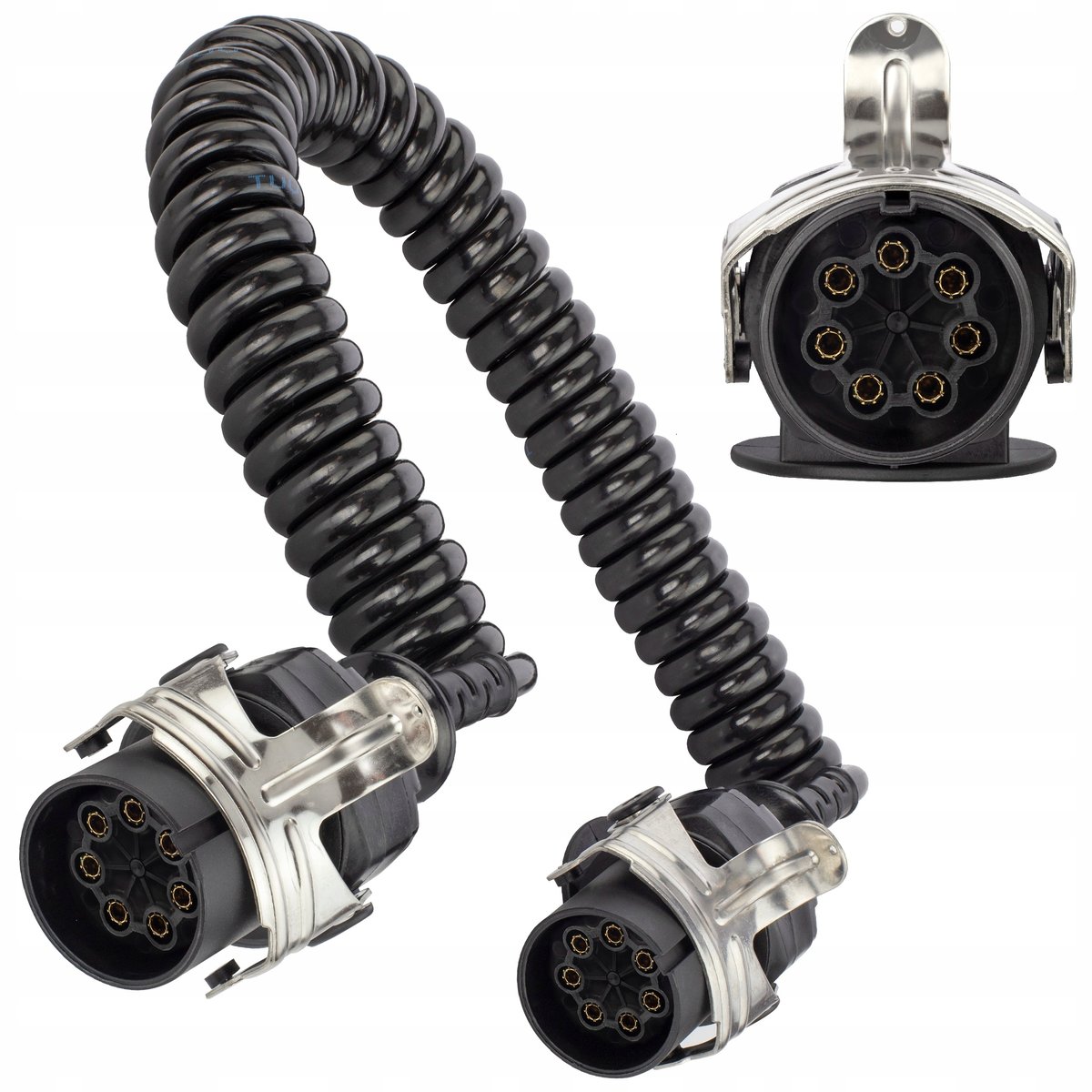 Przewód Spiralny Do Naczepy Ebs/Abs 7 Pin 24V 4M