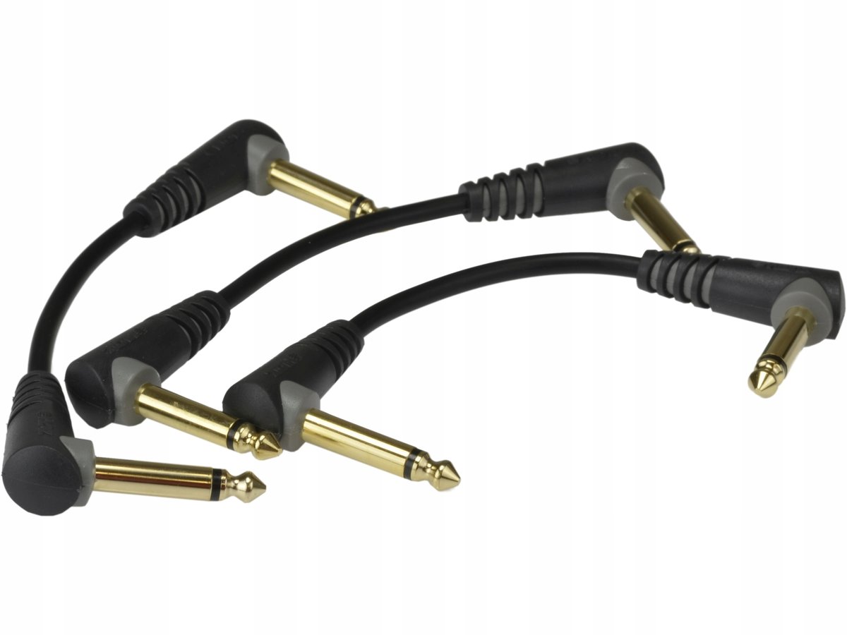KLOTZ Kabel złączka efektów kąt jack 6,3mm 3x 30cm
