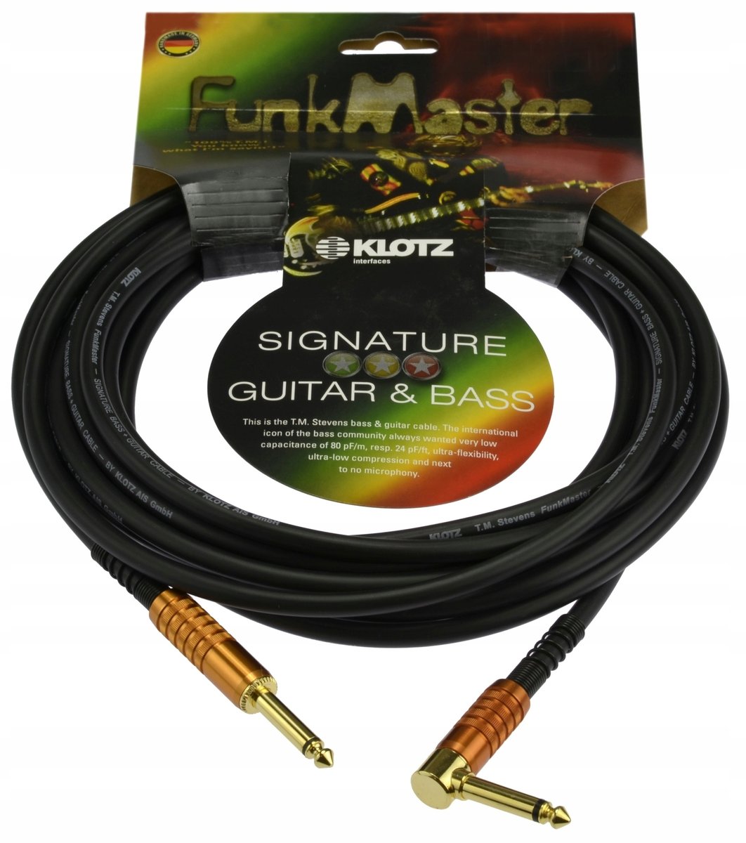 Klotz TM-R0600 kabel Jack dla gitar basowych