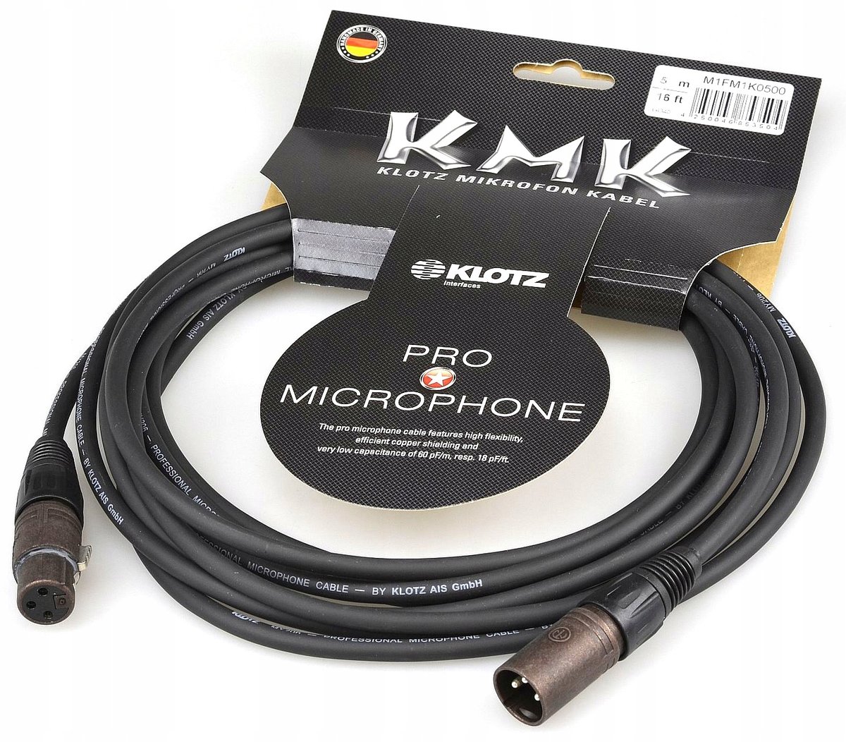 Klotz M1FM1K0750 kabel mikrofonowy 7,5m