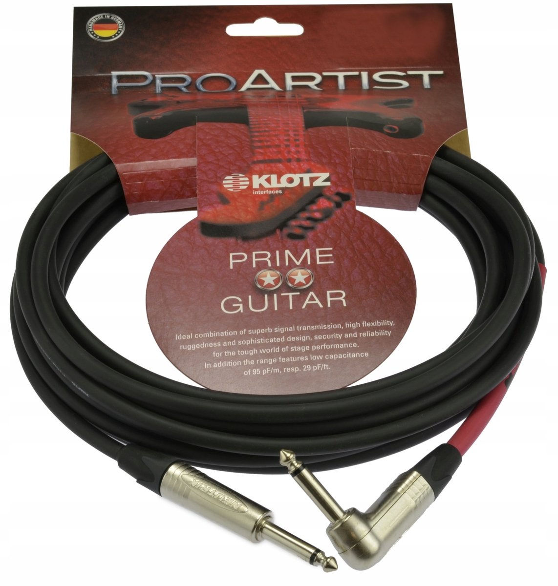 Klotz PRON060PR kabel instrumentalny jack kąt