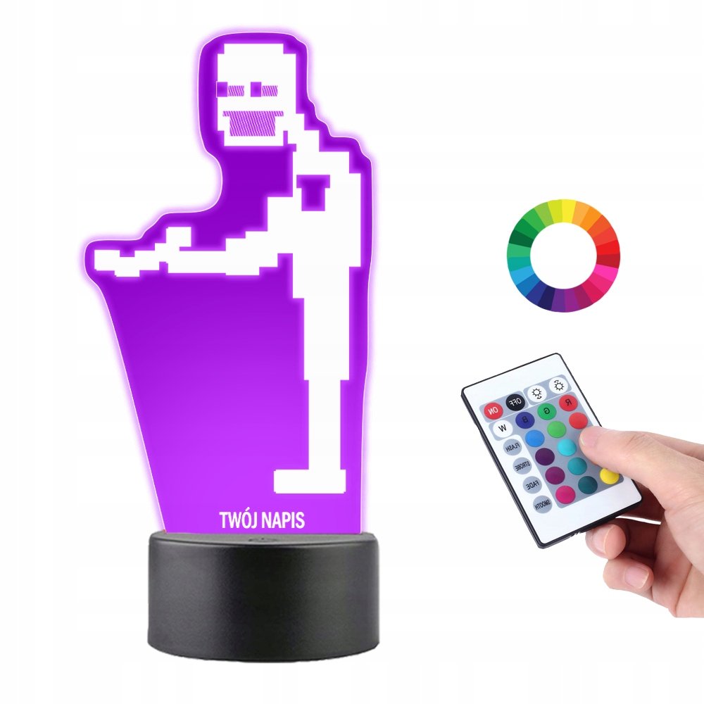 Lampka na Biurko Statuetka Led Gra FNAF Purple Guy