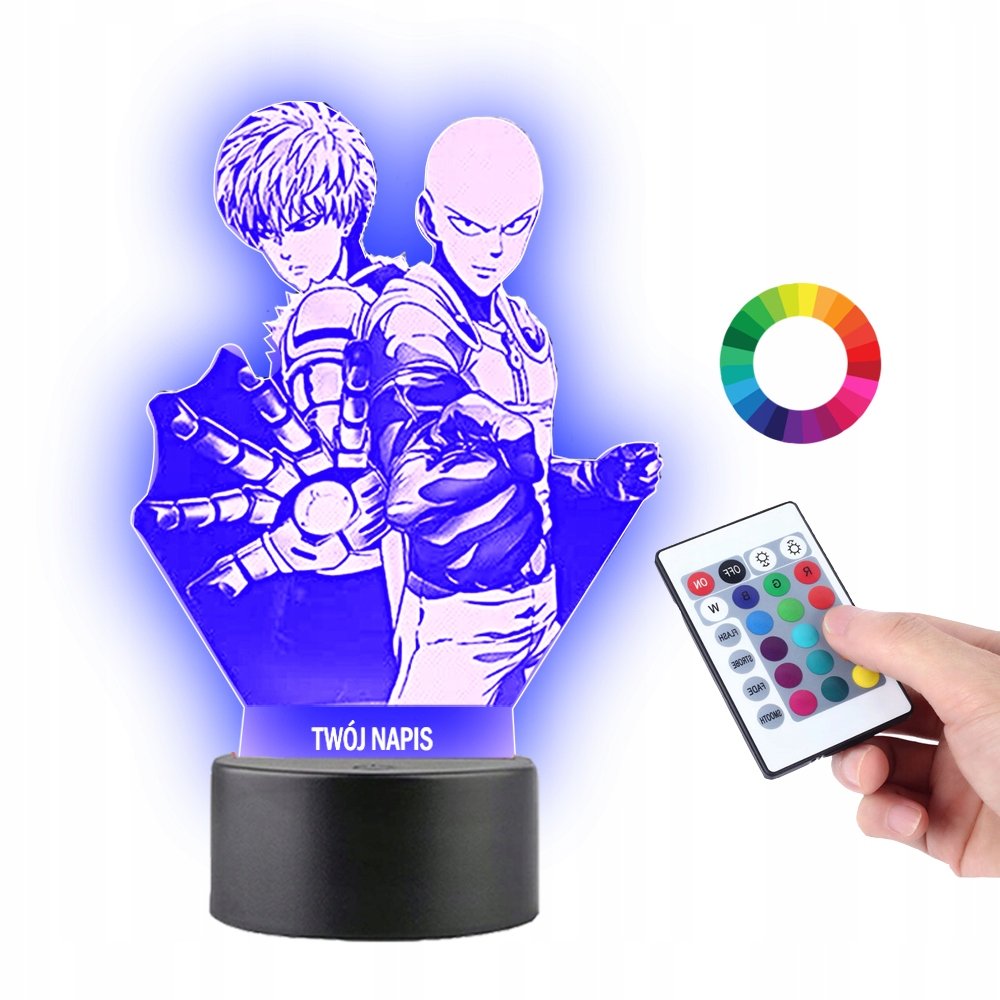 Lampka na Biurko Statuetka Led One-Punch Man Genos