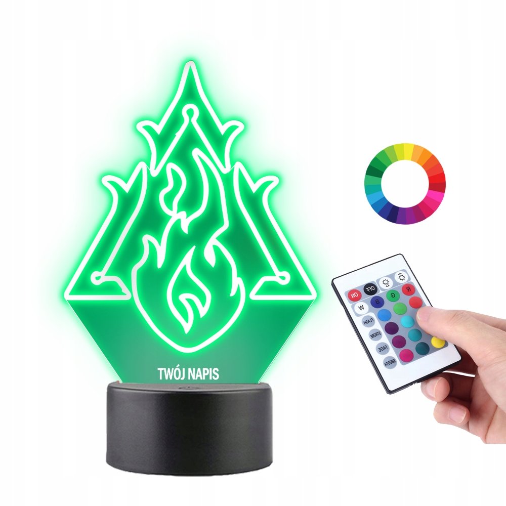 Lampka na Biurko Statuetka Led Gra Diablo IV Znak