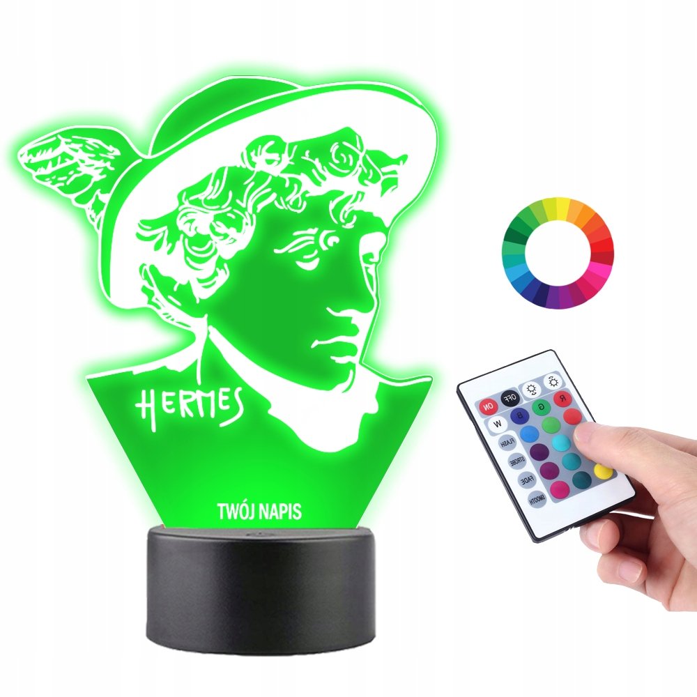 Lampka na Biurko Statuetka Led Mitologia Hermes