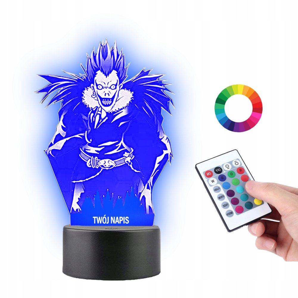 Lampka na Biurko Statuetka Led Death Note Ryuk