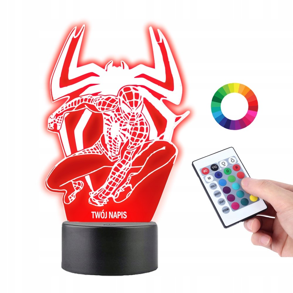 Lampka na Biurko Statuetka Led Spiderman Uniwersum