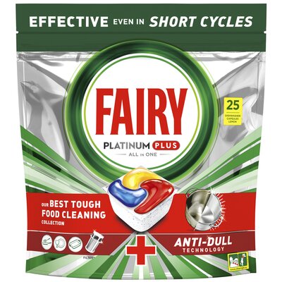 Kapsułki do zmywarek FAIRY Platinum Plus All in One Lemon - 25 szt.