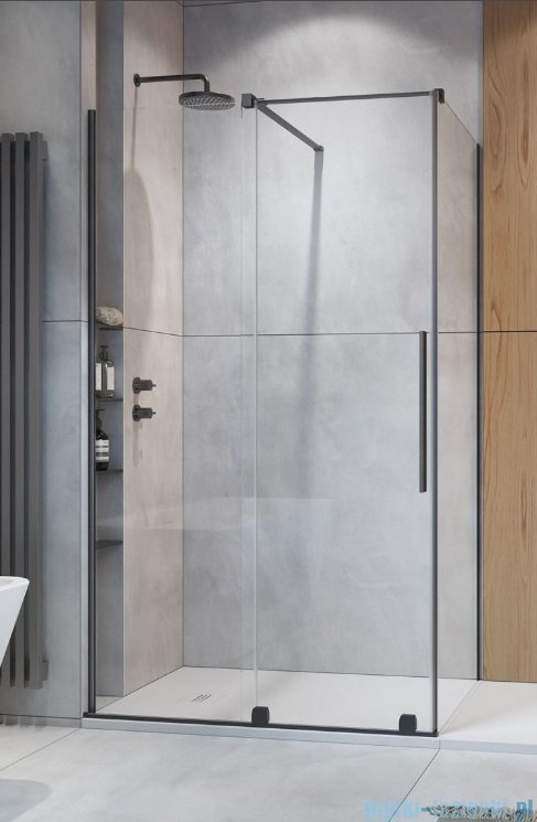 Radaway Furo Kdj Brushed GunMetal kabina 160x80cm lewa szczotkowany GunMetal 10104822-92-01L/10110780-01-01/10113080-01-01
