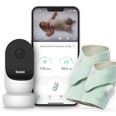 Zdjęcia - Niania elektroniczna Owlet   Cam 2 & Smart Sock 3 monitor oddechu Plus Mięto 