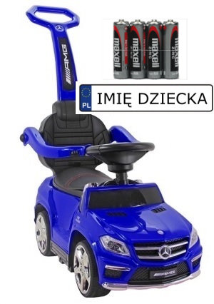 Jeździk Mercedes GL63 Niebieski Prezent na Roczek Gumowe Koła