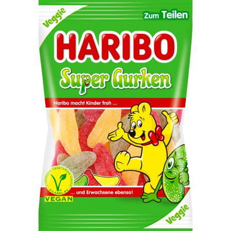 Haribo Super Gurken Żelki Vege 175 g
