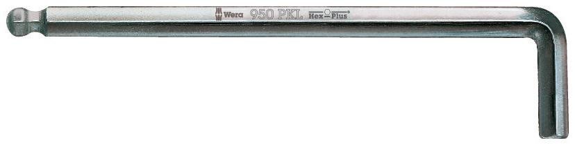 Wera klucz imbus 4,0x140 mm, (ampulowy) trzpieniowy długi z kulką, chromowany (5022058001)