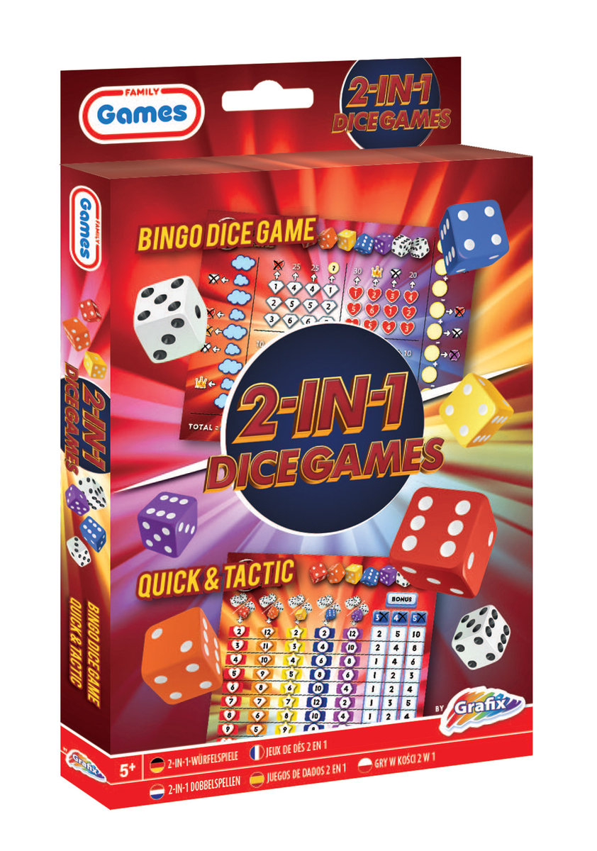 Gry w kości 2 w 1 - Bingo Dice & Quick and Tactic