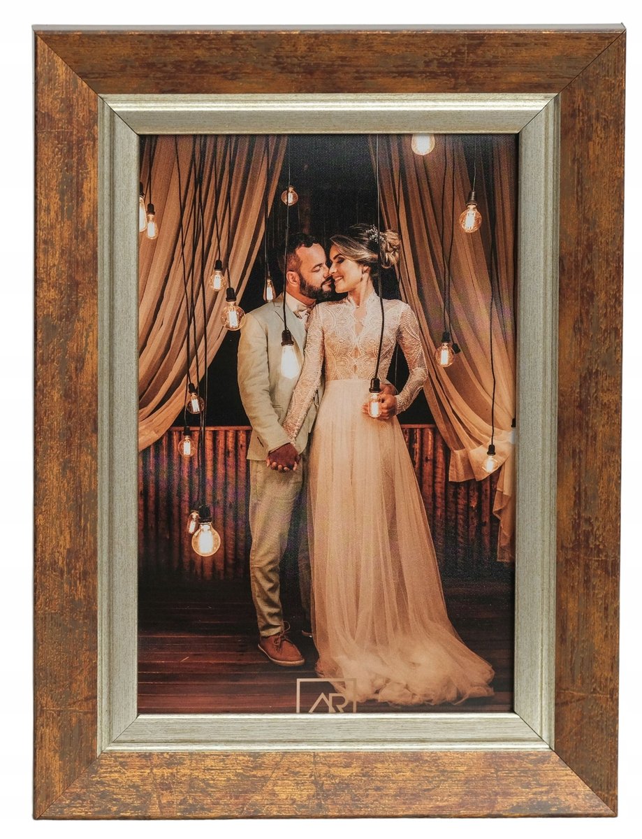 Ramka na zdjęcie 15x21 Flash miedziana Vintage