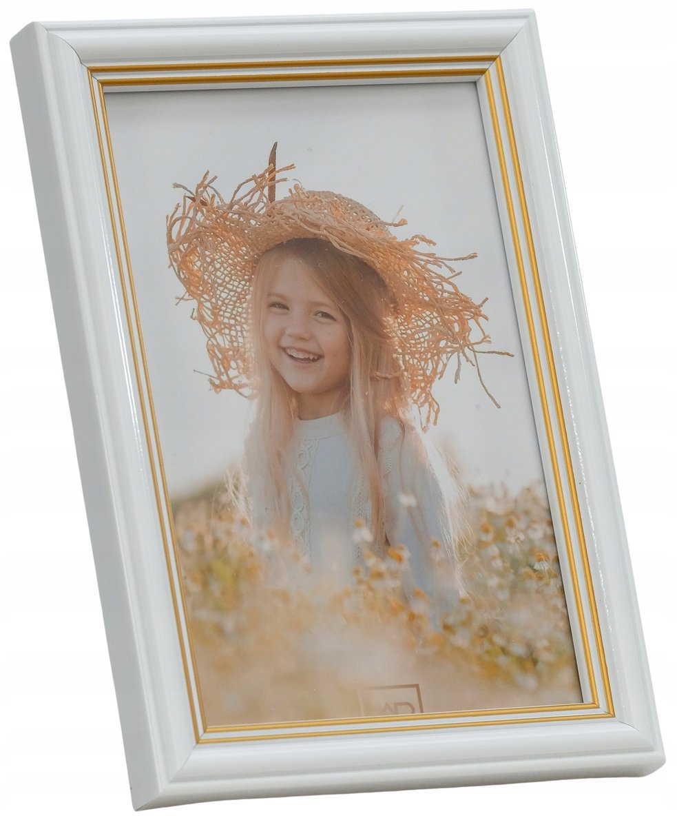 Ramka na zdjęcie 15x21 White&Gold Duo Classic frez