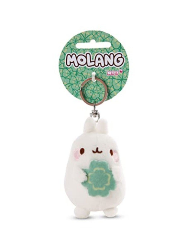 NICI Brelok na klucze MOLANG z koniczynką 8 cm