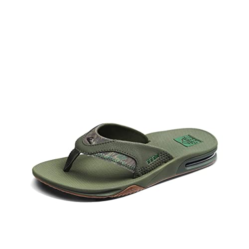 Reef Fanning Navy/Grey klapki japonki męskie, Palma oliwkowa Cj0609, 40 EU