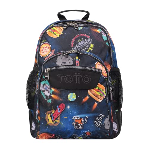 TOTTO, Plecak szkolny z nadrukiem galaktyki-Crayola Unisex dla dorosłych, Wielobarwny, Normalny, Wielobarwny