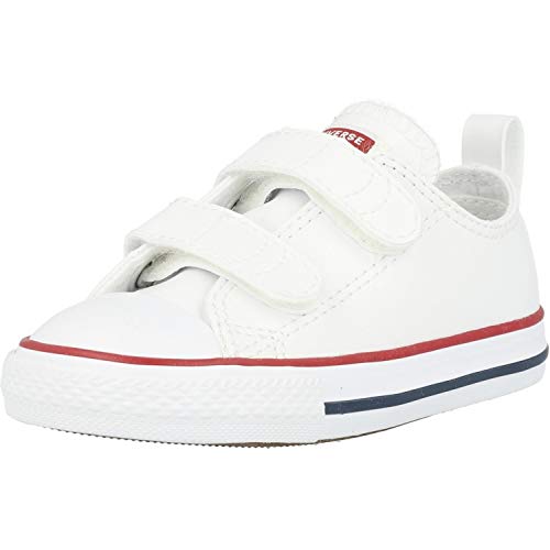 Converse Chłopcy niemowlęta Chuck Taylor Ct 2v Ox kapcie, biały - Biały Optical White - 25 EU