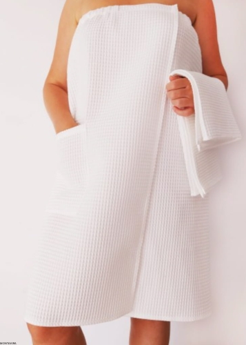 Biały ręcznik damski pareo