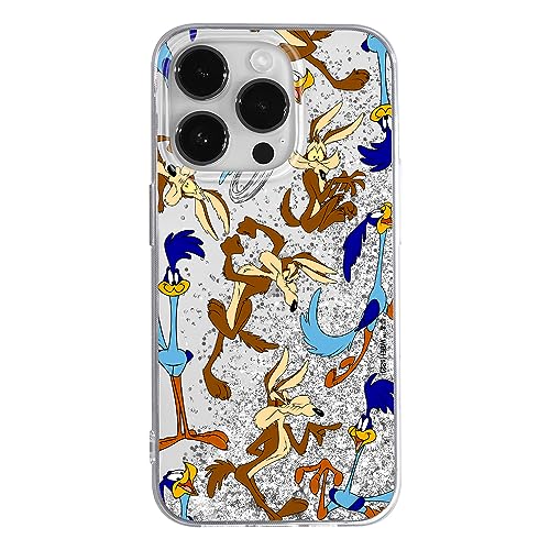 ERT GROUP etui na telefon Apple Iphone 14 PRO, case oryginalny i oficjalnie licencjonowany przez Looney Tunes, wzór Looney Tunes 021, optymalnie dopasowane, z efektem płynnego brokatu