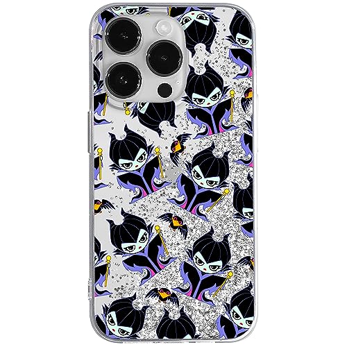 ERT GROUP etui na telefon Apple Iphone 14 PRO MAX, case oryginalny i oficjalnie licencjonowany przez Disney, wzór Maleficient 004, optymalnie dopasowane, z efektem płynnego brokatu