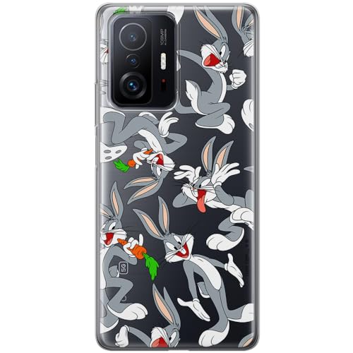ERT GROUP etui na telefon Xiaomi 11T 5G / 11T PRO 5G, case oryginalny i oficjalnie licencjonowany przez Looney Tunes, wzór Bugs 013, optymalnie dopasowane, plecki z TPU częściowo przeźroczyste