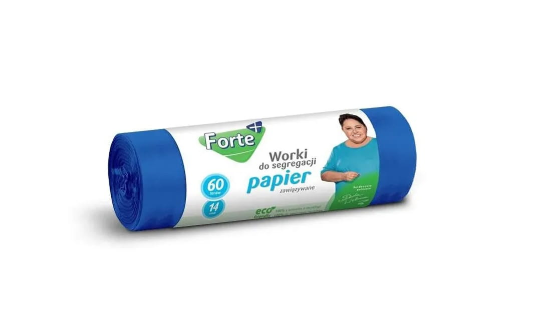 Forte+ Worki do segregacji Papier 60 L 14 szt