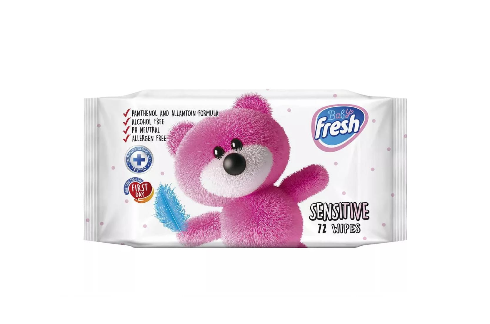 Fresh Baby Chusteczki nawilżane Sensitive 72 szt