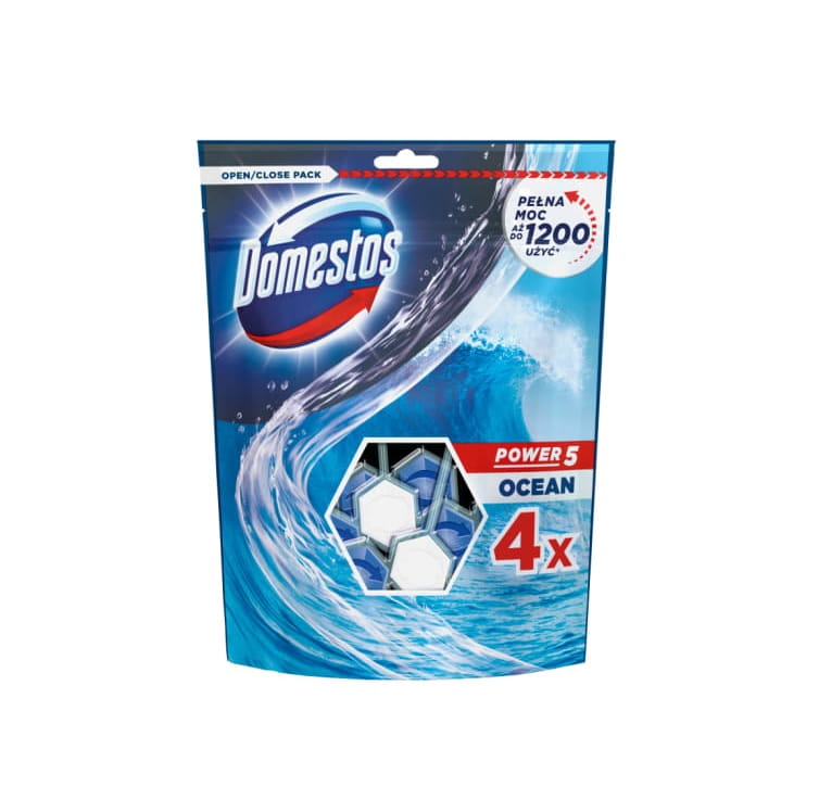 Domestos Kostka WC Power 5 Ocean 4x55 g