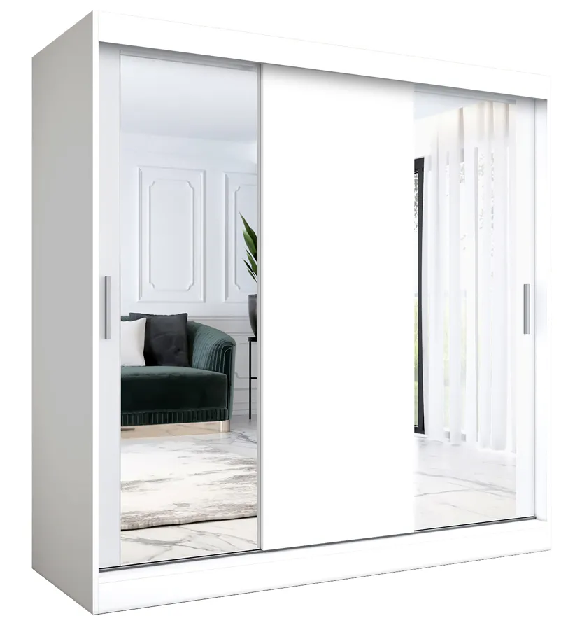 Szafa przesuwna biały mat 200 cm H2-P01