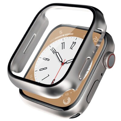 Crong Hybrid Watch Case - Etui ze szkłem Apple Watch 41mm (Starlight)