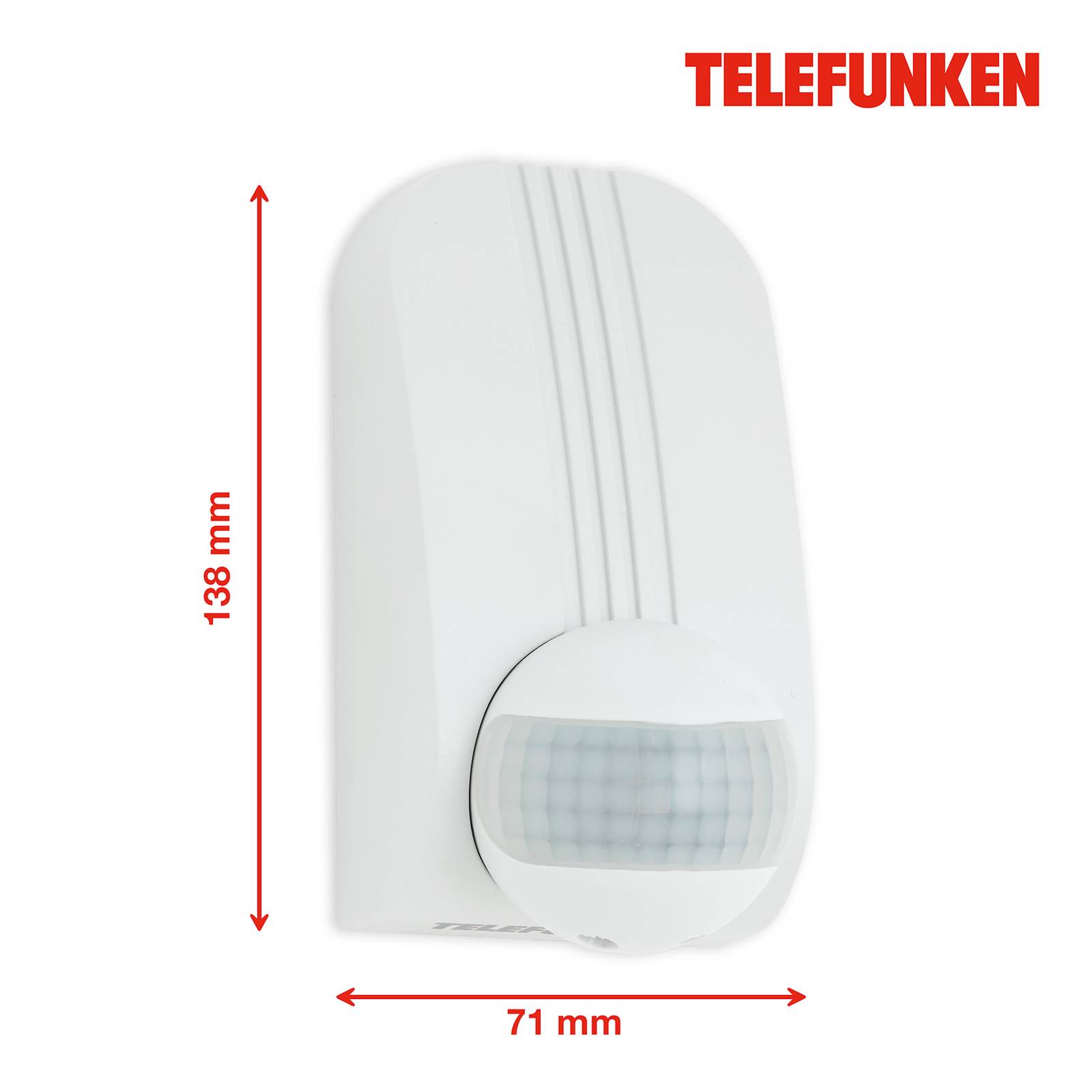 Telefunken Czujnik ruchu Funchal, maks. 1000W LED, biały