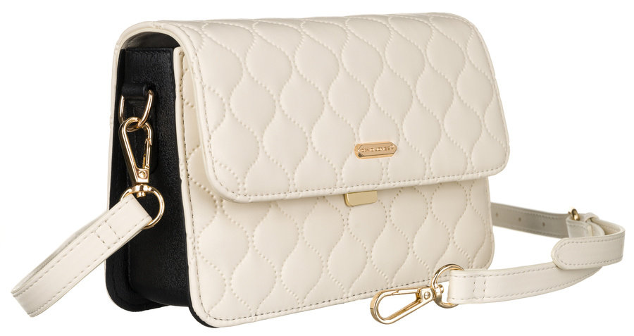 Elegancka, pikowana listonoszka crossbody — David Jones
