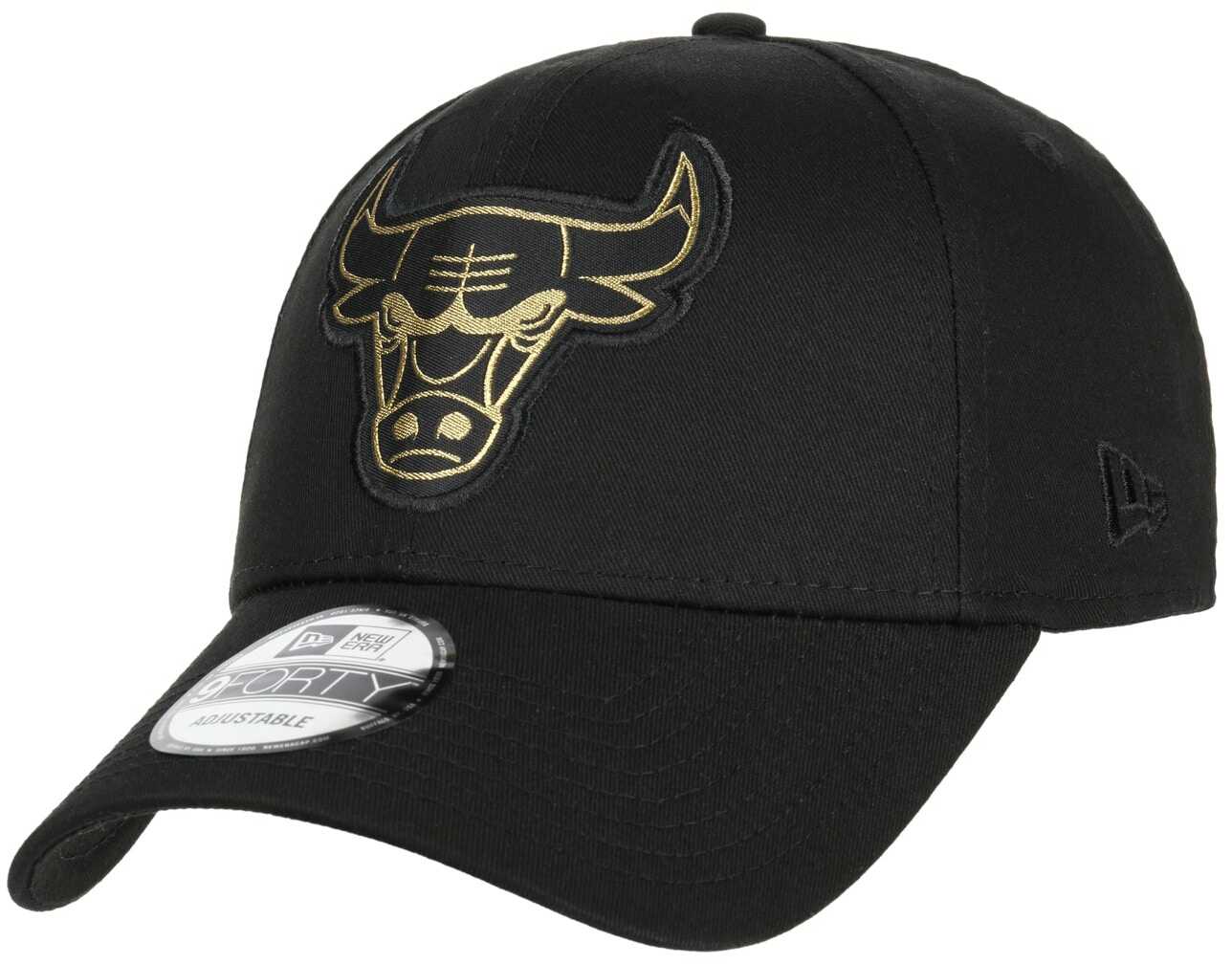 9Forty MLB Metallic Chicago Bulls Cap by New Era, czarny, One Size
