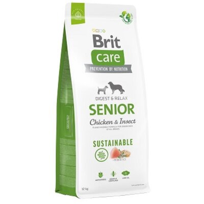 BRIT CARE Care Dog Sustainable Senior Chicken & Insect 12kg