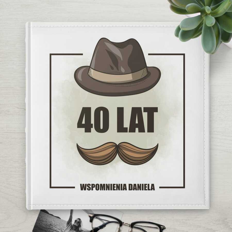 Duży album na zdjęcia z nadrukiem dla niego na 40 urodziny