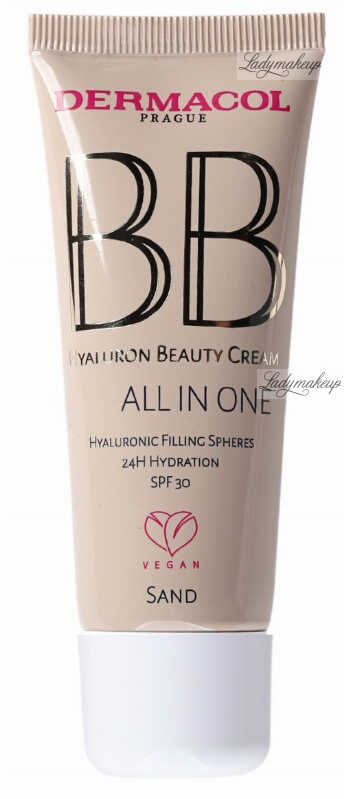 Dermacol - BB Hyaluron Beauty Cream - Nawilżający krem BB z kwasem hialuronowym - SPF30 - 30 ml - Sand